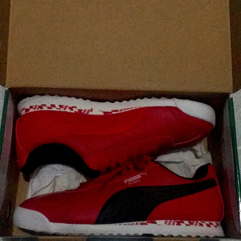 Red  Ferrari pumas size 10.5